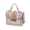 Clearly Handbags New Arrivals Pink Studded Snakeskin Crossbody Purse 2 Clearly Handbags New Arrivals Pink Studded Snakeskin Crossbody Purse