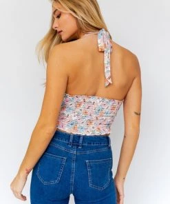 Le Lis Floral Ruched Halter Neck Top 11 Le Lis Floral Ruched Halter Neck Top