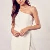 Do + Be White One Shoulder Romper Dress