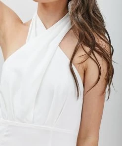 Do + Be White Halter Neck Mini Dress