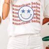 Weekndr American Babe Graphic Tee Women's Clothing