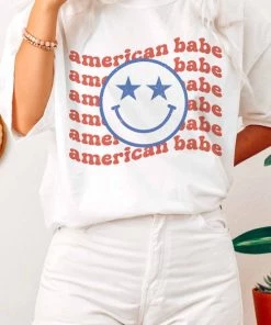 Weekndr American Babe Graphic Tee Women's Clothing