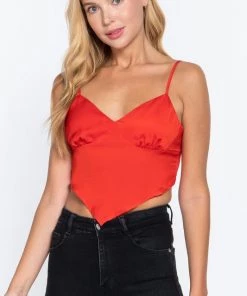 2NE1 Apparel Red Satin Bandana Tank Top