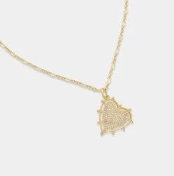 OMG Blings CZ Heart Pendant Necklace Playsuits