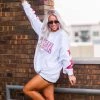 Vintage Distressed Alabama Sparkle Star Grey Crewneck Women's Clothing