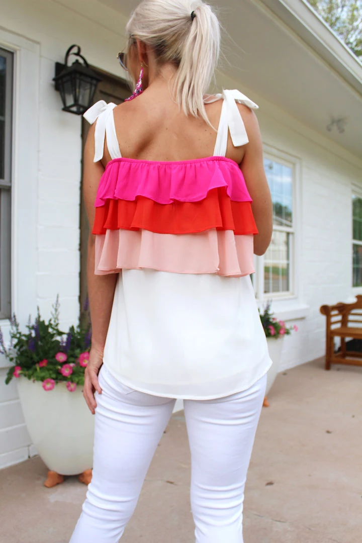 Entro All About It Taupe Ruffle Tie Top 6 Entro All About It Taupe Ruffle Tie Top