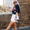 Vintage Distressed Auburn Game Day Cropped Glitter Star T-Shirt