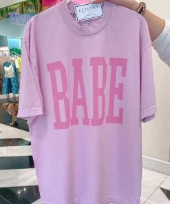 Bacon Lettuce Tomato Babe Pink Graphic Tee