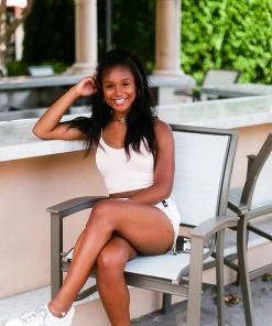 Nikibiki Women's Clothing Light Pink Spaghetti Strap Cropped Tank