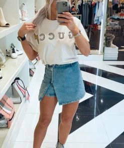 Cloud Ten Skyy Front Zipper Medium Wash Denim Skort Women's Clothing 11 Cloud Ten Skyy Front Zipper Medium Wash Denim Skort Women's Clothing