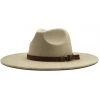 ACCITY Women's Clothing Beige Wide Brim Panama Hat
