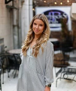 HYFVE Women's Clothing Black And White Pin Stripe Tunic Top 15 HYFVE Women's Clothing Black And White Pin Stripe Tunic Top