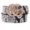Art Box 1/14" Black And White Snakeskin GG Belt