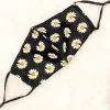 Hana Women's Clothing Black Daisy Face Mask