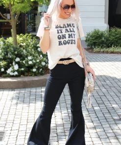 By Together Blame It All On My Roots Graphic Tee Women's Clothing