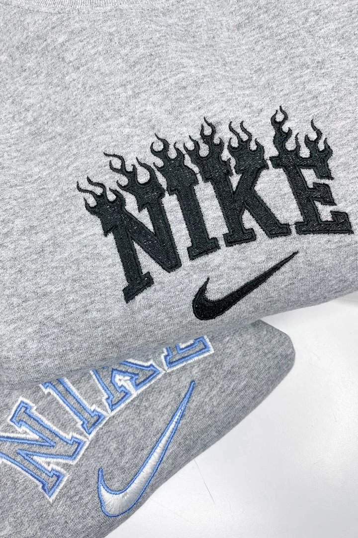 Vintage Distressed Blue And Grey Street Style Crewneck Sweatshirt 4 Vintage Distressed Blue And Grey Street Style Crewneck Sweatshirt