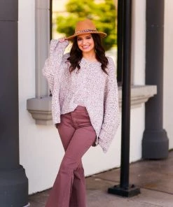 POL Blush Bell Sleeve Sweater Women's Clothing