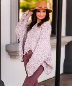 POL Blush Bell Sleeve Sweater Women's Clothing