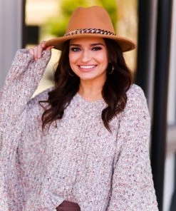 POL Blush Bell Sleeve Sweater Women's Clothing