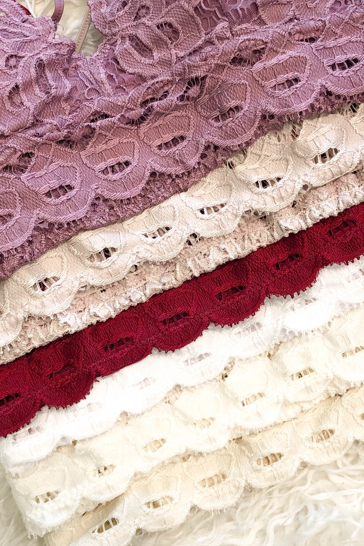 Anemone Corp Flower To The People Scalloped Lace Bralette - Tulipwood Women's Clothing 4 Anemone Corp Flower To The People Scalloped Lace Bralette - Tulipwood Women's Clothing