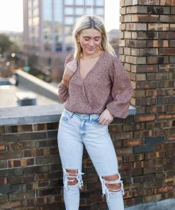 Euina Playing For Keeps Distressed Girlfriend Jeans - Light Wash