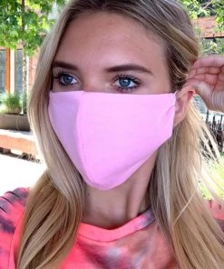 White Birch Bubblegum Pink Face Mask