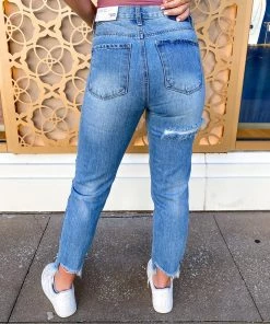 Denim Lounge Caitlyn High Waisted Girlfriend Jeans