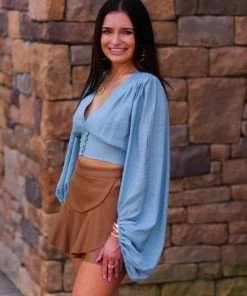 Do + Be Camel Faux Leather Asymmetrical Ruffle Mini Skort Women's Clothing 11 Do + Be Camel Faux Leather Asymmetrical Ruffle Mini Skort Women's Clothing