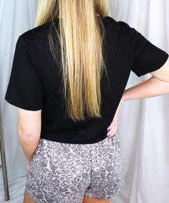 She & Sky Coffee Please Leopard Pajama Set Women's Clothing