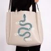 LA Trading Co Cream Cha Cha Snake Vegan Shoulder Strap Tote Bag New Arrivals 2 LA Trading Co Cream Cha Cha Snake Vegan Shoulder Strap Tote Bag New Arrivals