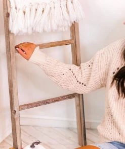 HYFVE Cream Cozy Knit Sweater Women's Clothing