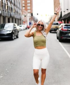 Mono B Women's Clothing Off White Velvet Leopard Biker Shorts