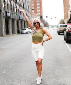 Mono B Women's Clothing Off White Velvet Leopard Biker Shorts