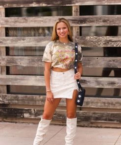 Vintage Distressed Def Leopard Bleached Graphic Tee