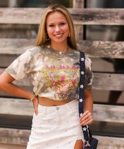 Vintage Distressed Def Leopard Bleached Graphic Tee