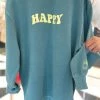Bacon Lettuce Tomato Do What Makes You Happy Green Crewneck 1 Bacon Lettuce Tomato Do What Makes You Happy Green Crewneck