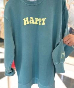 Bacon Lettuce Tomato Do What Makes You Happy Green Crewneck