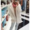 HYFVE Women's Clothing Fabulously You Ivory Faux Fur Coat