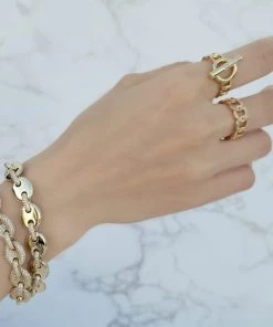 OMG Blings Gold Adjustable Rings Playsuits