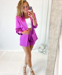 Eesome French Rose Satin Shorts