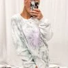 Vintage Distressed Women's Clothing Give Me Butterflies Tie Dye Crewneck