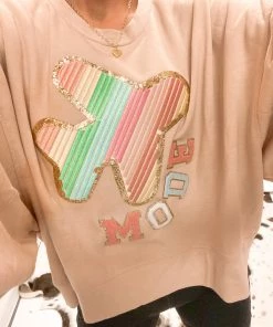 Women's Clothing Judith March Airplane Mode Patch Crewneck