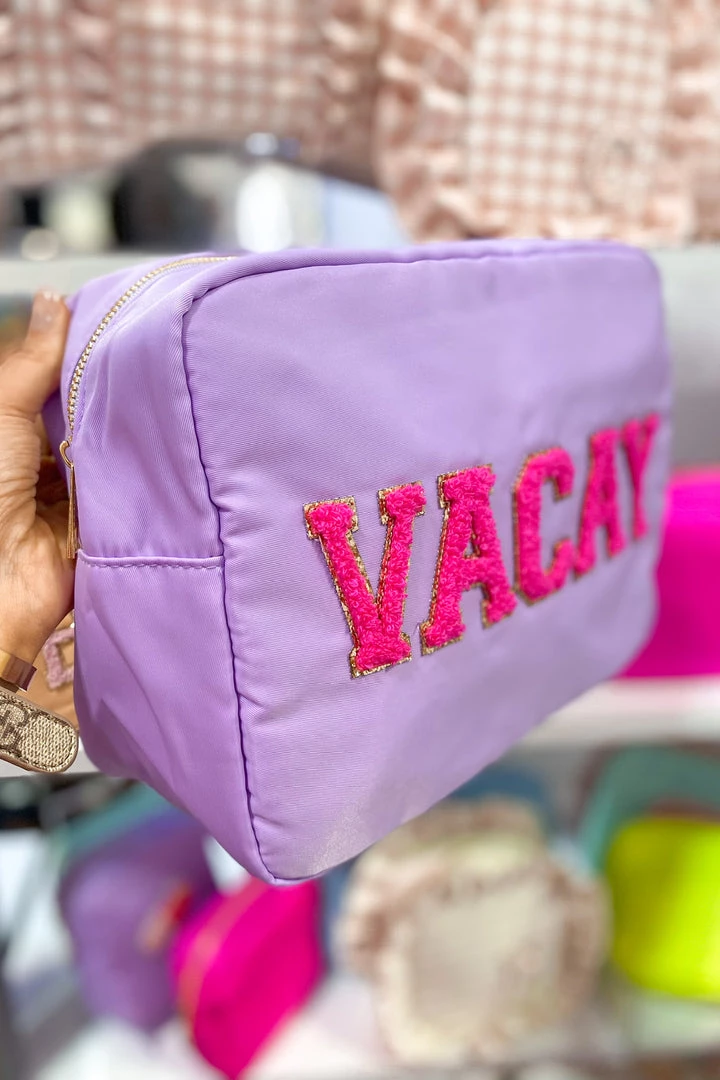 The Sandy Pearls Lavender VACAY Patch Jumbo Nylon Bag New Arrivals 5 The Sandy Pearls Lavender VACAY Patch Jumbo Nylon Bag New Arrivals