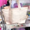 The Sandy Pearls New Arrivals Cream Nylon Tote Bag