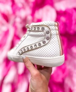 Vintage Havana New Arrivals Excel VH Ivory Rhinestone High Top Sneaker 8 Vintage Havana New Arrivals Excel VH Ivory Rhinestone High Top Sneaker