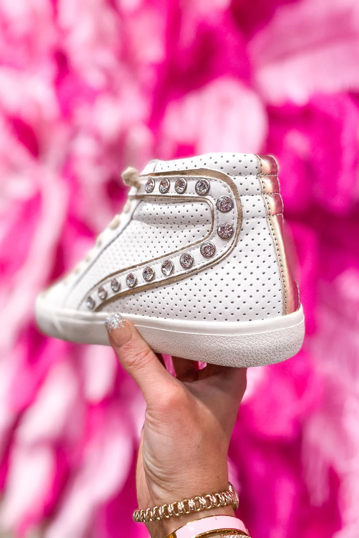 Vintage Havana New Arrivals Excel VH Ivory Rhinestone High Top Sneaker 5 Vintage Havana New Arrivals Excel VH Ivory Rhinestone High Top Sneaker