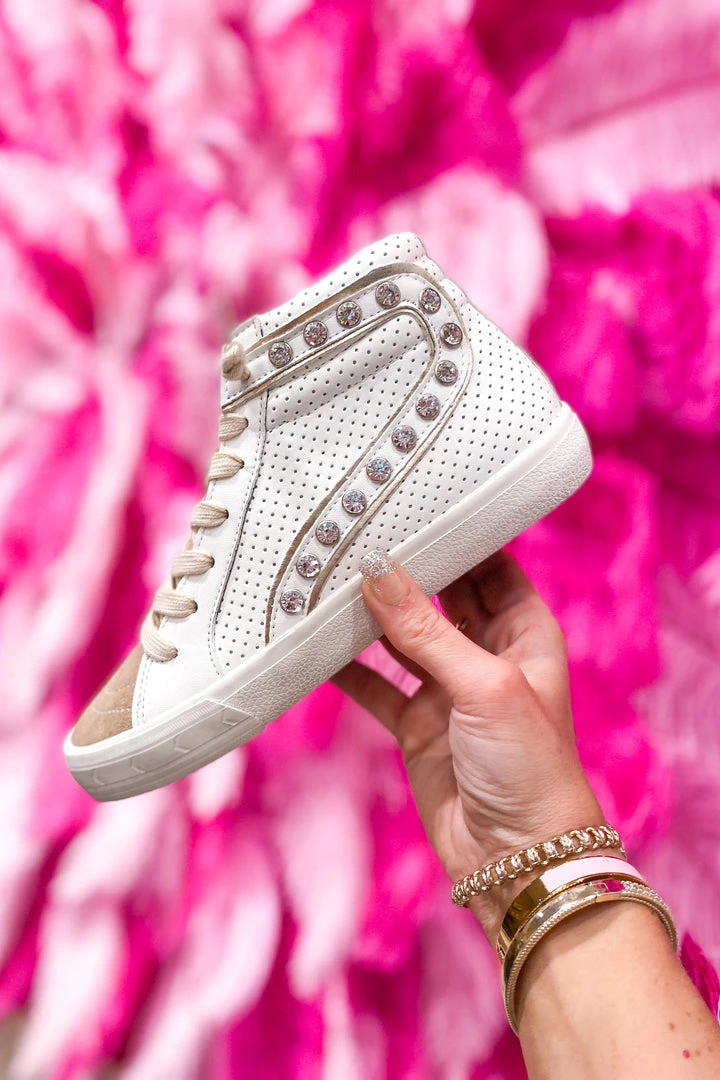 Vintage Havana New Arrivals Excel VH Ivory Rhinestone High Top Sneaker 3 Vintage Havana New Arrivals Excel VH Ivory Rhinestone High Top Sneaker