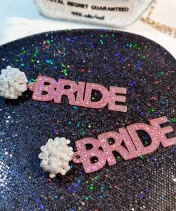 Golden Stella New Arrivals Glitter Bride Earrings