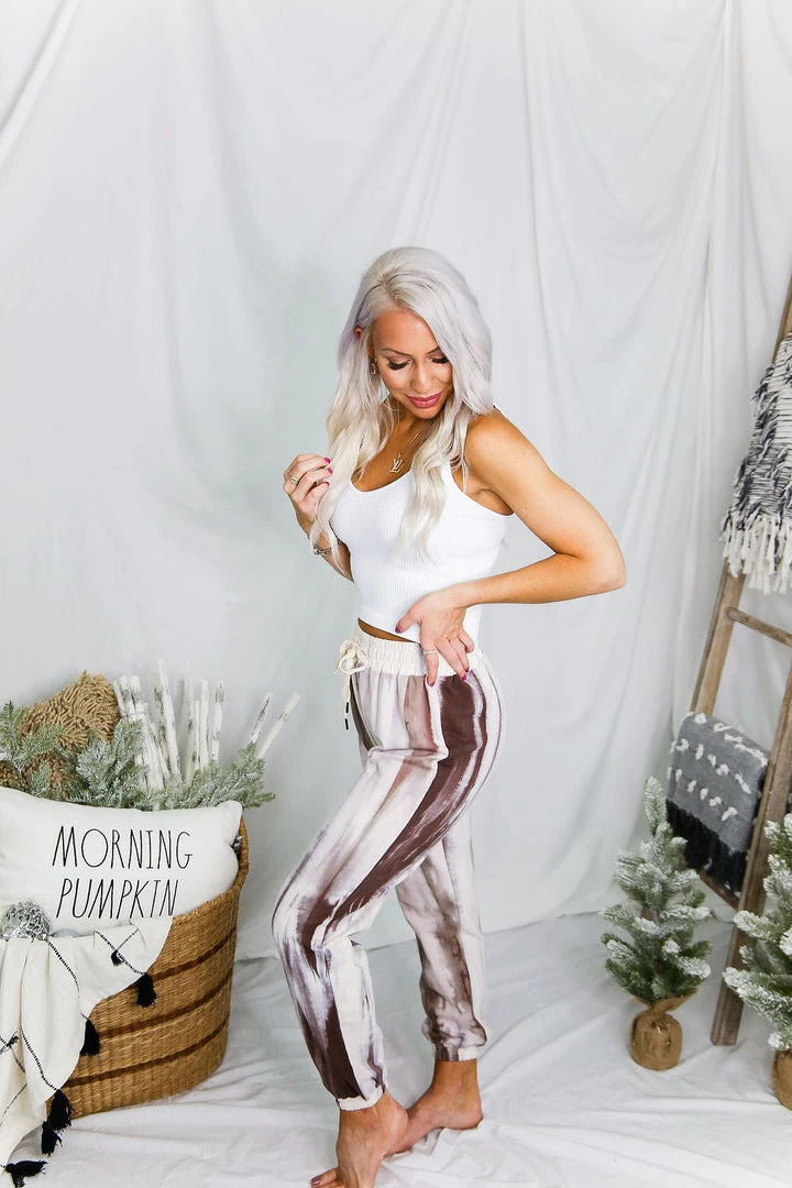 Entro Women's Clothing Ivory Tie Dye Jogger Pants 7 Entro Women's Clothing Ivory Tie Dye Jogger Pants