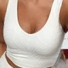 Mono B Ivory Zebra Textured Sports Bra